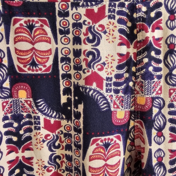 Lularoe Leggings 2 Pack One Size-Green-Blue/Multicolor - Picture 8 of 9